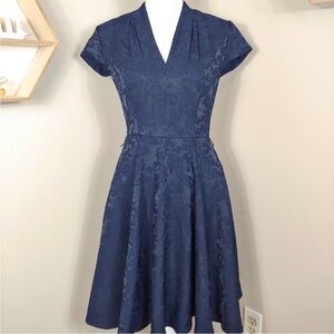 Gal Meets Glam Deep Blue Mini Dress